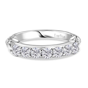 EVER TRUE Moissanit Ring Nickelfreies Messing (Größe 17.00) ca. 0,73 ct