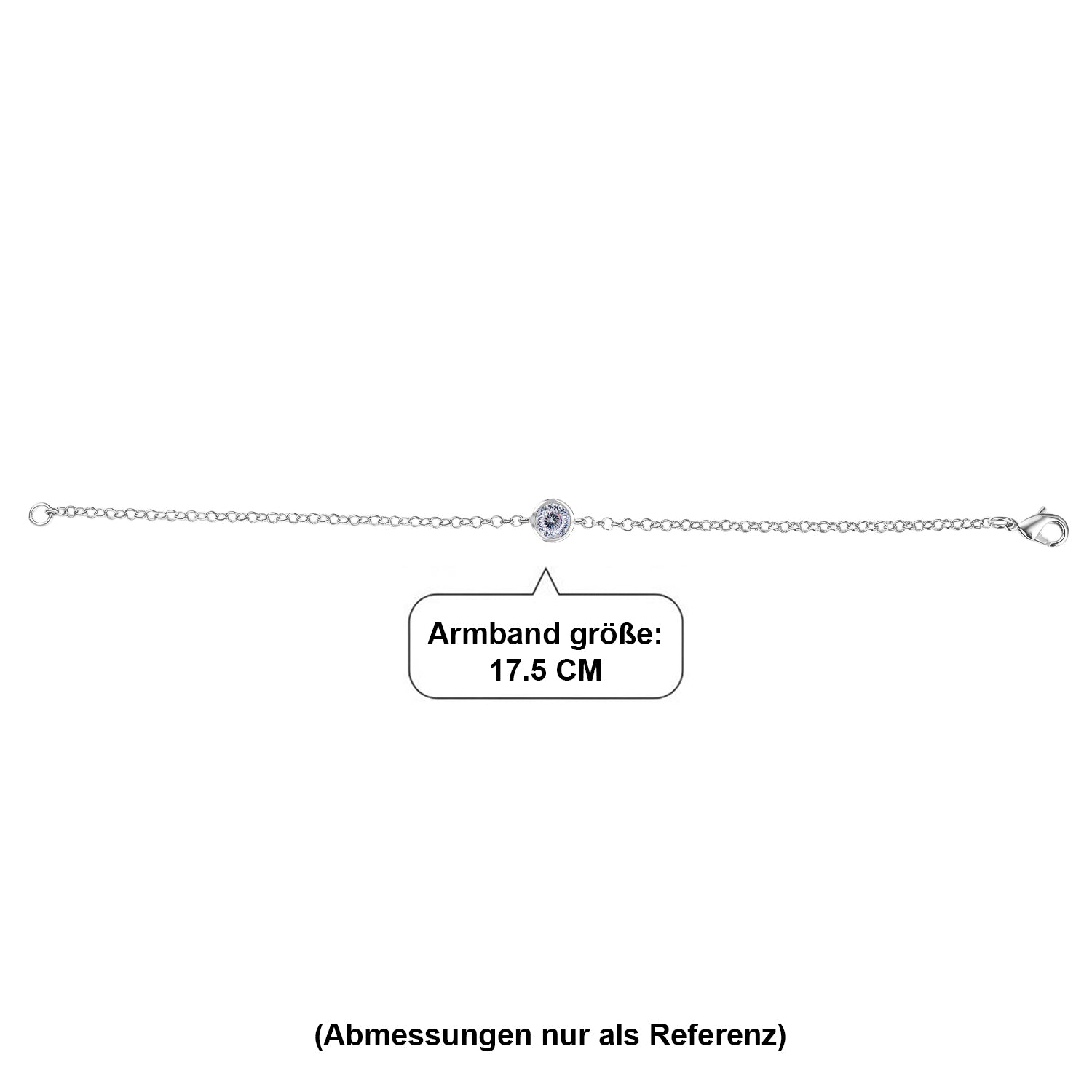 EVER TRUE 120 Facetten Moissanit Armband ca. 19 cm 316L Edelstahl ca. 0.97 ct