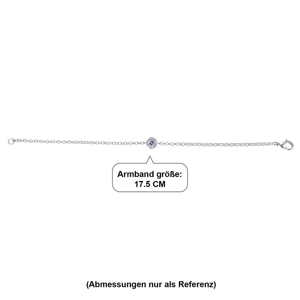 EVER TRUE 120 Facetten Moissanit Armband ca. 19 cm 316L Edelstahl ca. 0.97 ct