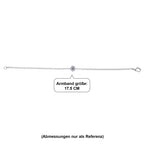 EVER TRUE 120 Facetten Moissanit Armband ca. 19 cm 316L Edelstahl ca. 0.97 ct