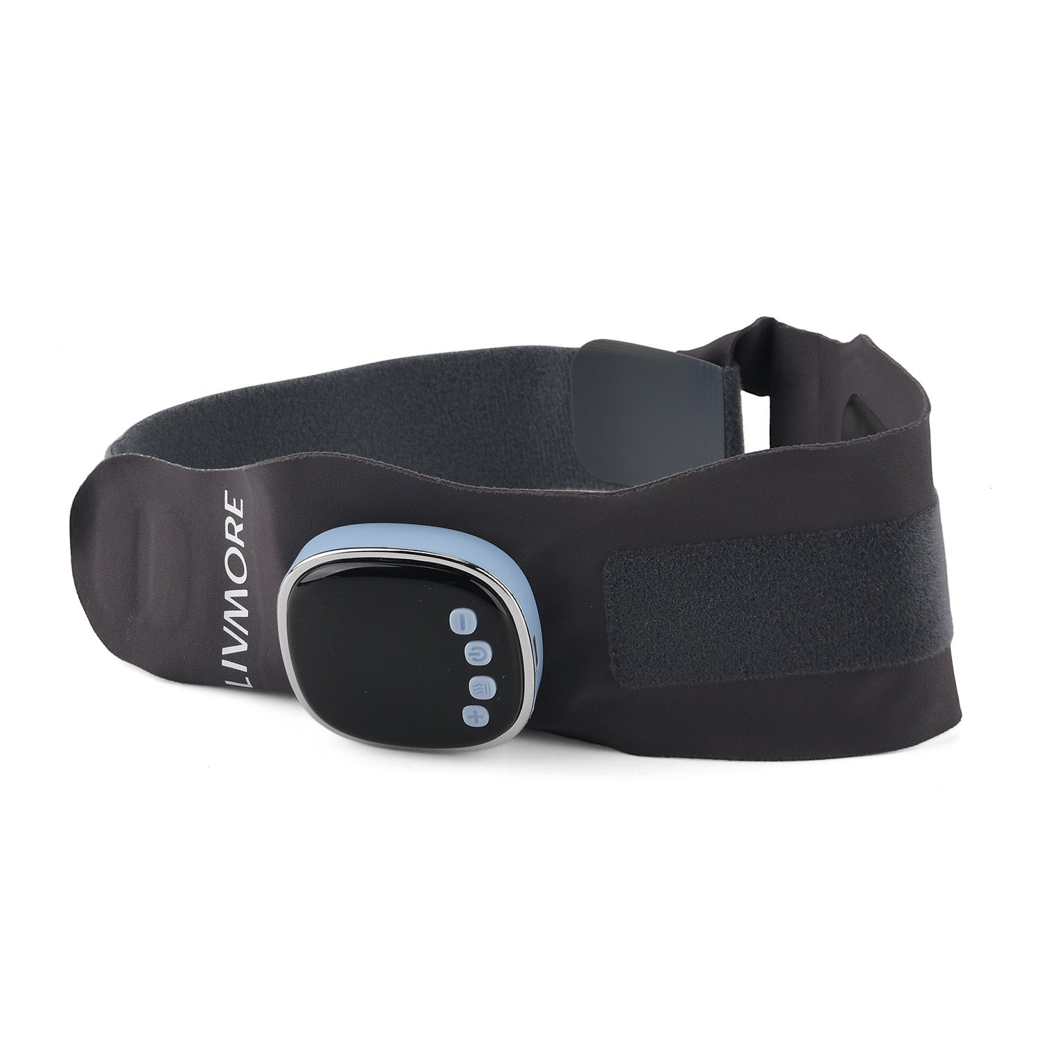 Livmore EMS Low-frequency pulse wrist wrap - Grey 1. Material: Polyester, spandex 2. Voltage: Input DC 5V, output 3.7V 3. Power: Output power 6W 4. Battery capacity: 1200 mA (included) 5. Functions: 6 modes, 19 intensity Settings, graphene 3 heating Sett
