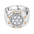 EVER TRUE Moissanit Ring Nickelfreies Messing (Größe 21.00) ca. 0,82 ct