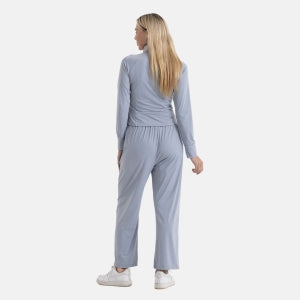 LA MAREY Kühlendes Softkomfort Jacke, UV Schutz, EU 46-48, Blau