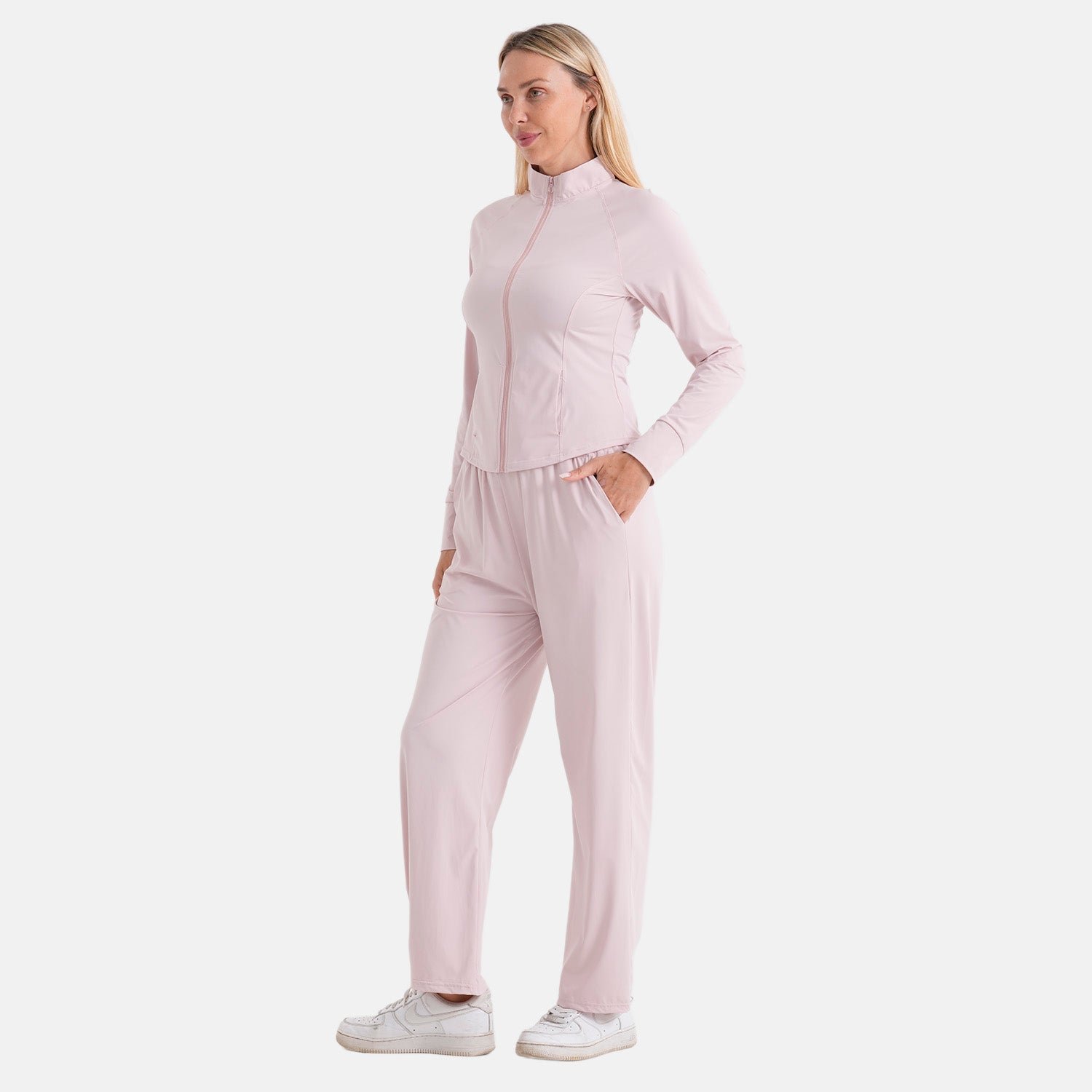LA MAREY Kühlendes Softkomfort Jacke, UV Schutz, EU 46-48, Rosa