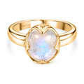 EVER TRUE AAA Regenbogen Mondstein Ring Nickelfreies Messing (Größe 17.00) ca. 3,94 ct