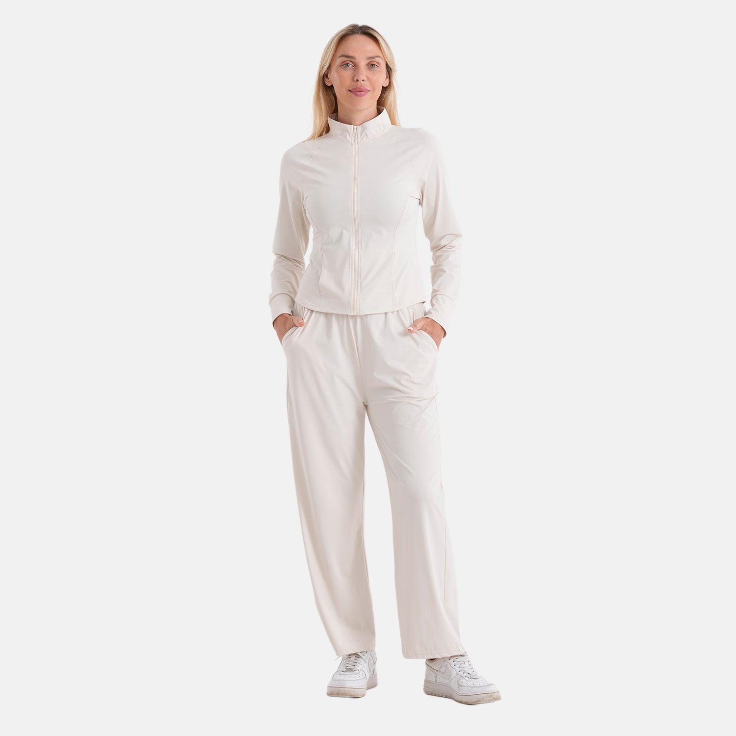 LA MAREY Kühlendes Softkomfort Jacke, UV Schutz, EU 46-48 (XL), Weiß