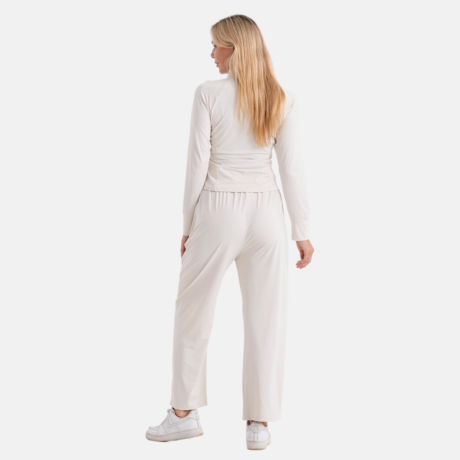 LA MAREY Kühlendes Softkomfort Jacke, UV Schutz, EU 46-48, Weiß