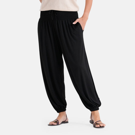 LA MAREY Jersey Komforthose mit Smokbund, Einheitsgröße, Blau