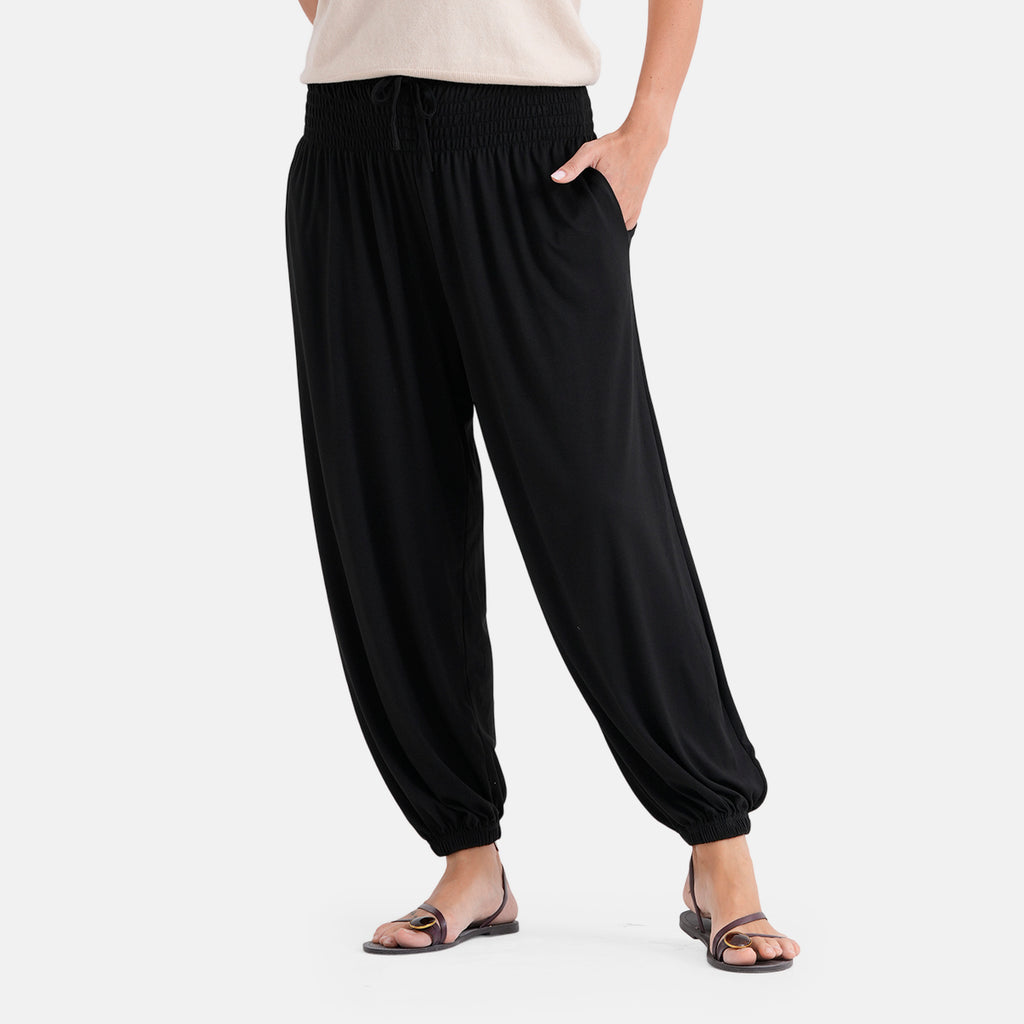 LA MAREY Jersey Komforthose mit Smokbund, Einheitsgröße, Blau
