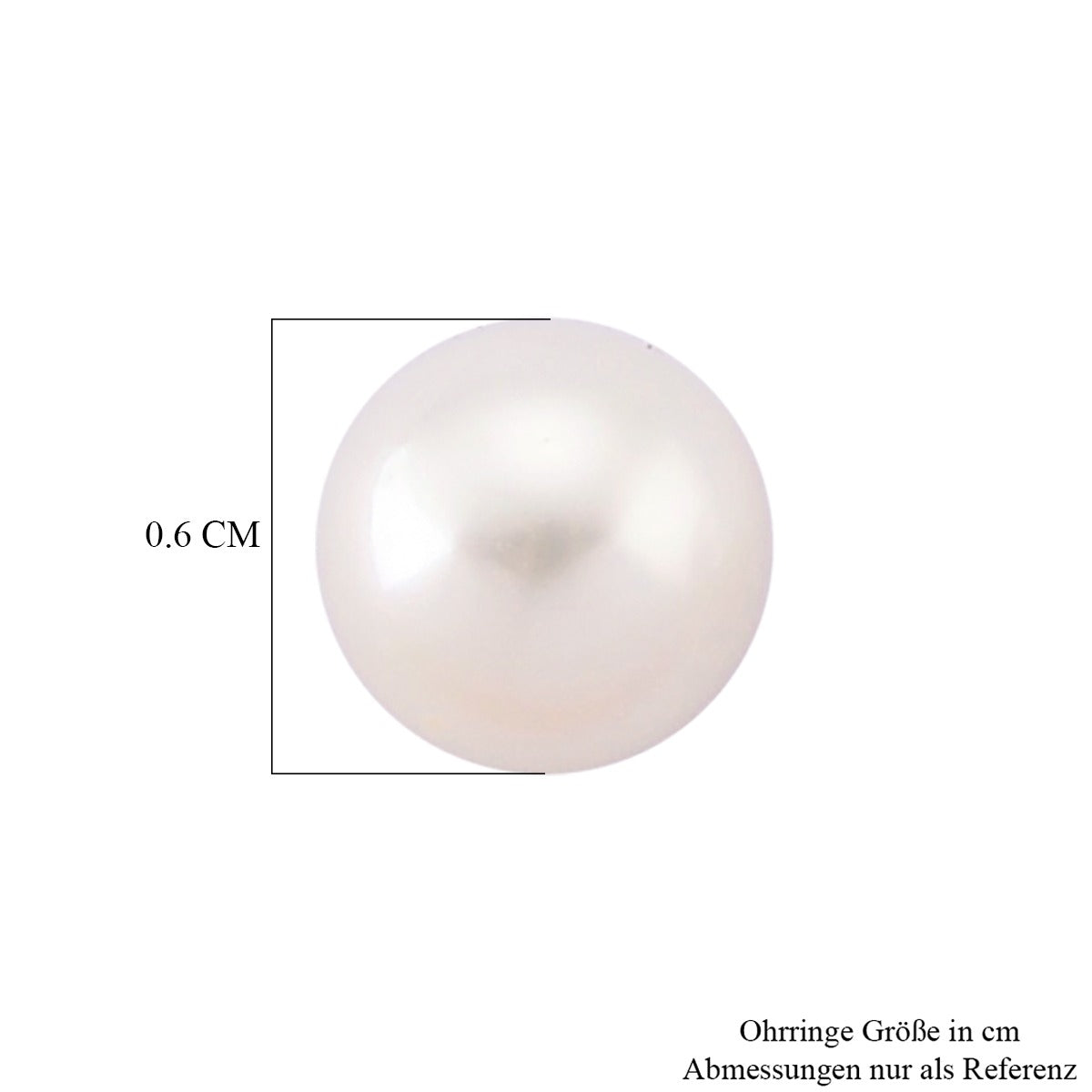 D'Joy AAA Zhuji Akoya-Perle (6-7 mm) Ohrringe 925 Silber rhodiniert