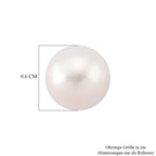 D'Joy AAA Zhuji Akoya-Perle (6-7 mm) Ohrringe 925 Silber rhodiniert