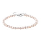 D'Joy AAA Zhuji Akoya-Perle (3-5 mm) Armband ca. 18 cm + 5 cm Extender, 925 Silber rhodiniert