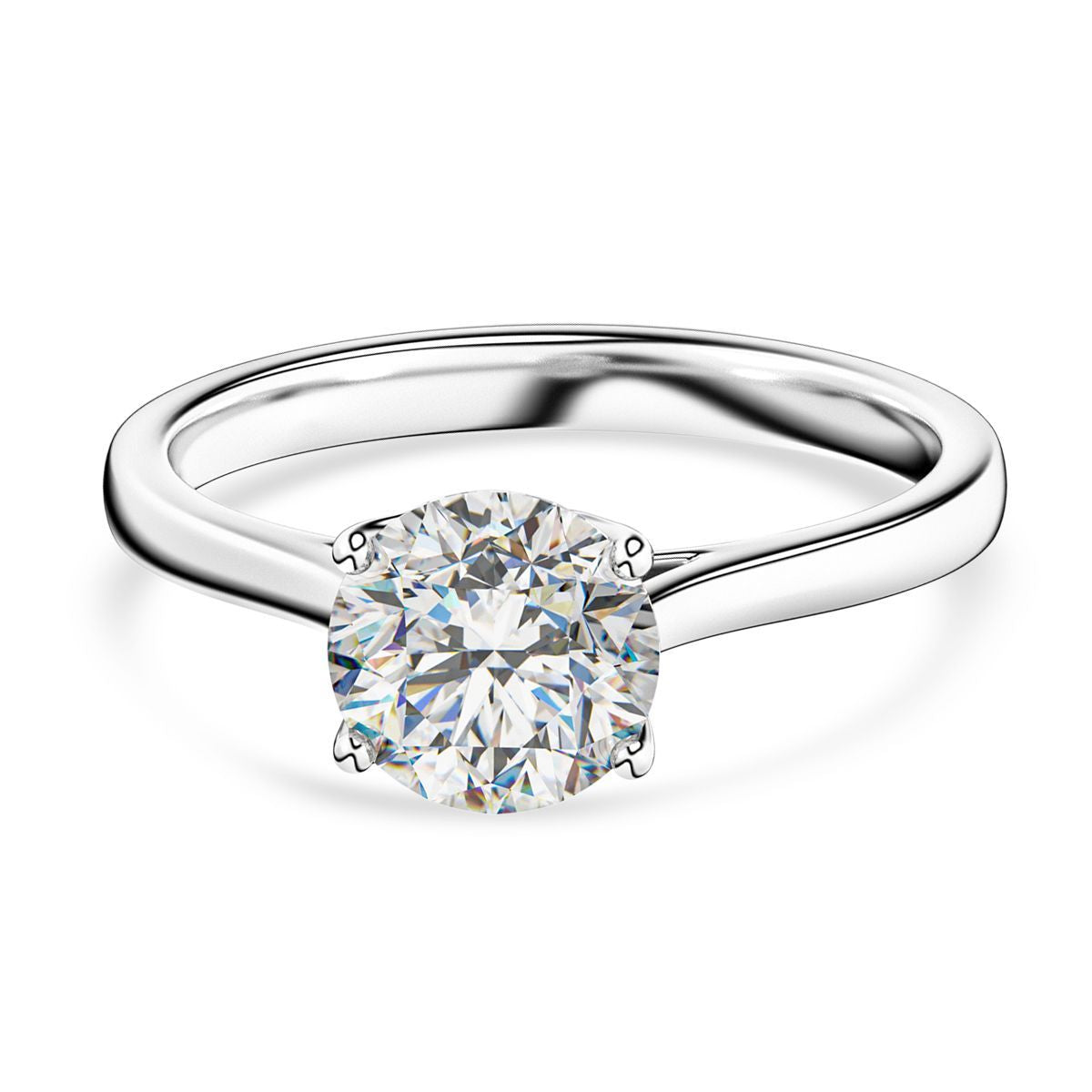 LUXURIANT IGI zertifizierter VS-E Labor Diamant Ring (Größe 18) in 950 Platin - 2 ct.