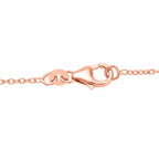 D'Joy AA Rosa Opal, Natürlicher Rhodolith Granat Halskette ca. 45 cm 925 Silber 750 Roségold Vermeil ca. 15,23 ct.