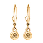 D'Joy AA Natürlicher goldener Tansanit Ohrringe 925 Silber 750 Gelbgold Vermeil ca. 0.56 ct