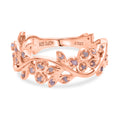 D'Joy Natürlicher Rosa Diamant Ring 925 Silber 750 Roségold vermeil (Größe 18.00) ca. 0.20 ct