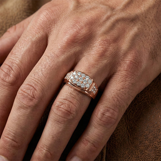 EVER TRUE Moissanit Ring Nickelfreies Messing (Größe 19.00) ca. 0,79 ct