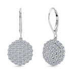 LUXURIANT DIAMOND - Lab Grown Diamant SI-GH Ohrringe 925 Silber Rhodiniert ca. 3,00 ct.