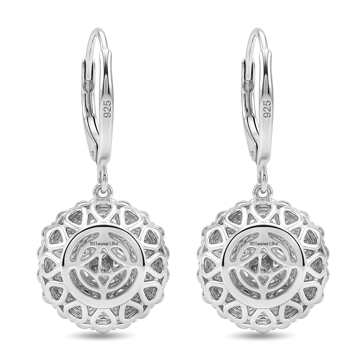 LUXURIANT DIAMOND - Lab Grown Diamant SI-GH Ohrringe 925 Silber Rhodiniert ca. 3.00 ct