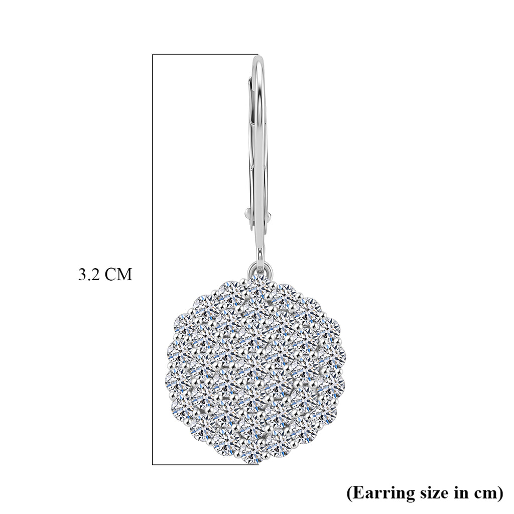 LUXURIANT DIAMOND - Lab Grown Diamant SI-GH Ohrringe 925 Silber Rhodiniert ca. 3,00 ct.