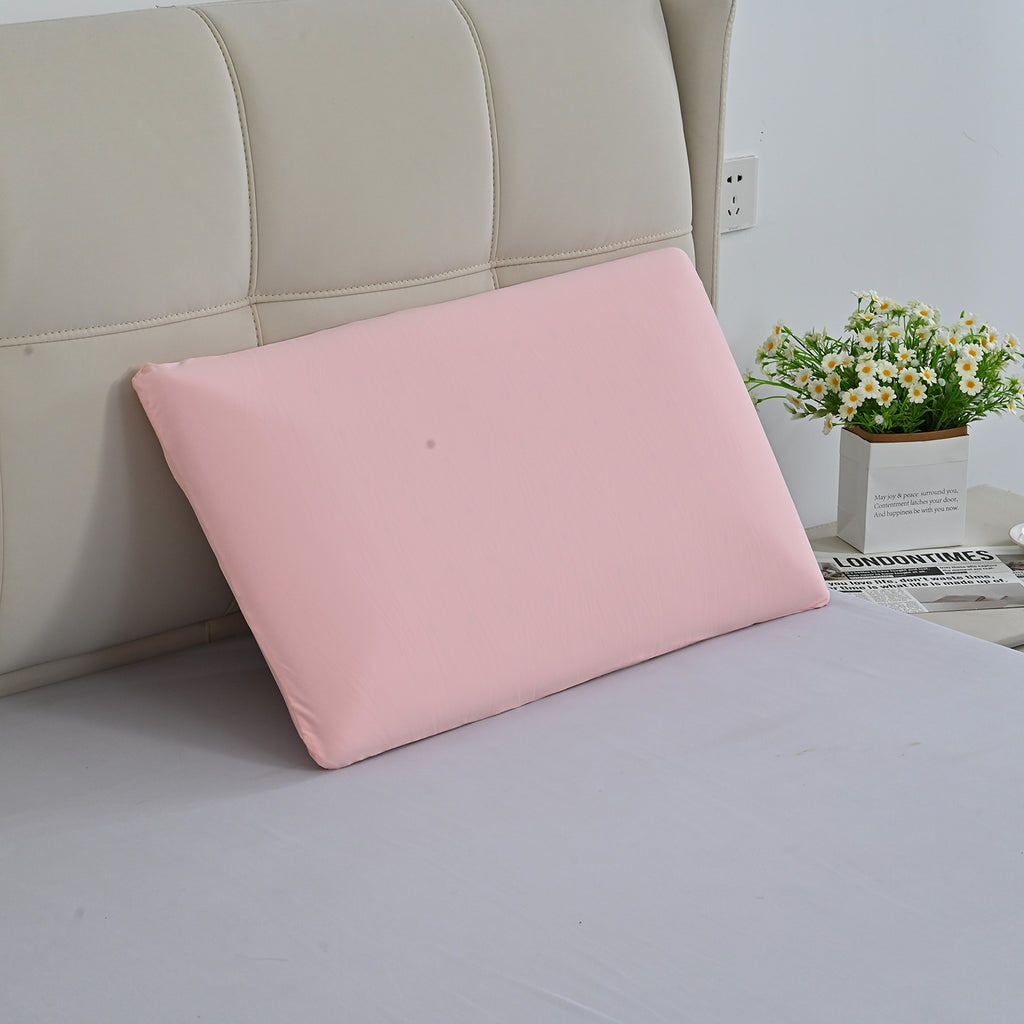 LIVMORE viskoelastisches Kopfkissen mit Kühlbezug, Rosenduft, 70x40x10cm, Rosa