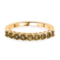 D'Joy AA Natürlicher goldener Tansanit Ring 925 Silber 750 Vergoldet (Größe 17.00) ca. 0.50 ct