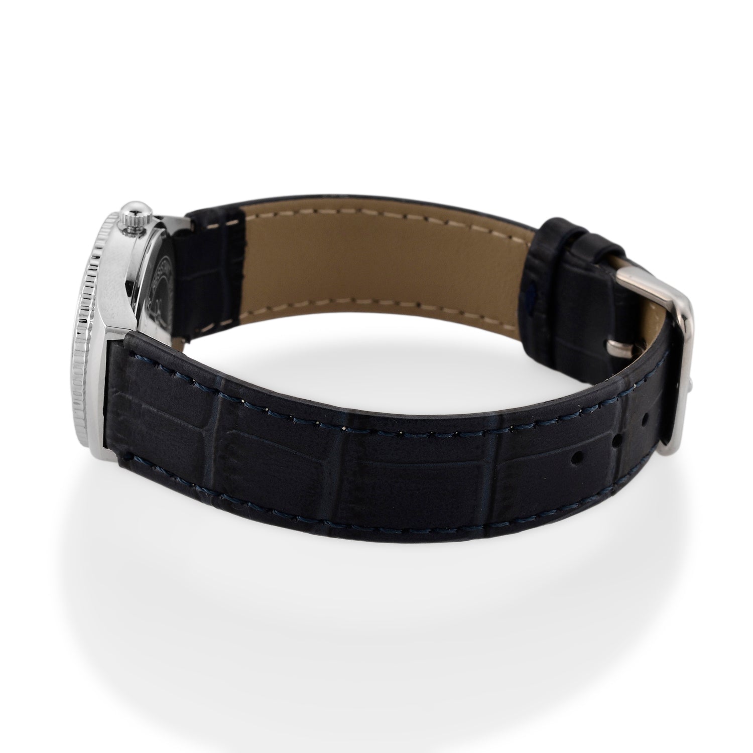 GENOA - J Francis gefertigt mit SWAROVSKI Weißer Swarovski Kristall Uhren 23 cm Reine Legierung
