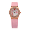 GENOA - J Francis gefertigt mit SWAROVSKI Weißer Swarovski Kristall Uhren 23 cm Reine Legierung IP Rosa Plattierung