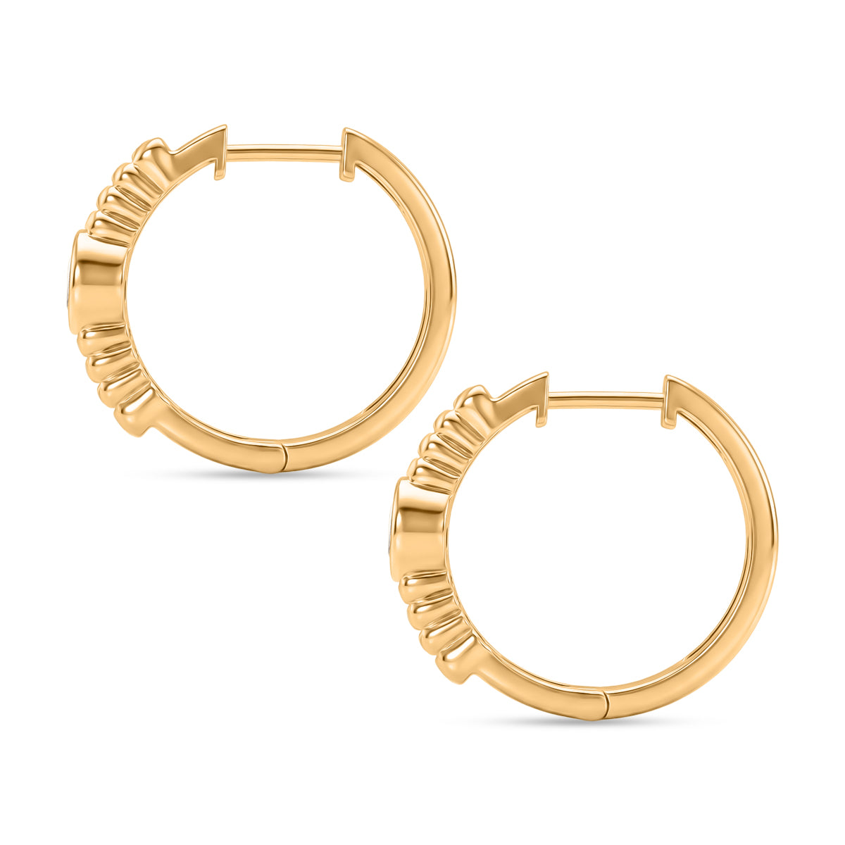 D'Joy AA Natürlicher goldener Tansanit Ohrringe 925 Silber 750 Gelb Vergoldet ca. 0.63 ct