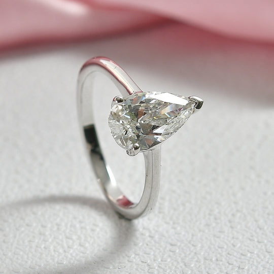 LUXURIANT DIAMOND - Lab Grown Diamant VS-EF Ring 925 Silber rhodiniert ca. 2,02 ct