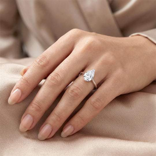 LUXURIANT DIAMOND - Lab Grown Diamant VS-EF Ring 925 Silber rhodiniert ca. 2,02 ct