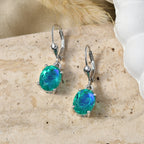D'Joy Pfau Quarz Triplette Ohrringe 925 Silber Rhodiniert ca. 5,75 ct.