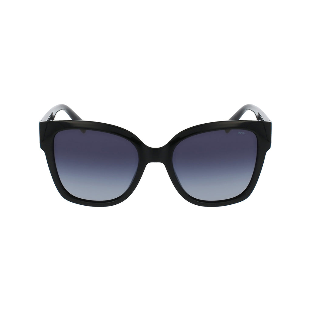 SOLE & LUCE - Swiss Eyewear, Polarized UV 400 Schutz Sonnenbrille, Schwarz,Silber