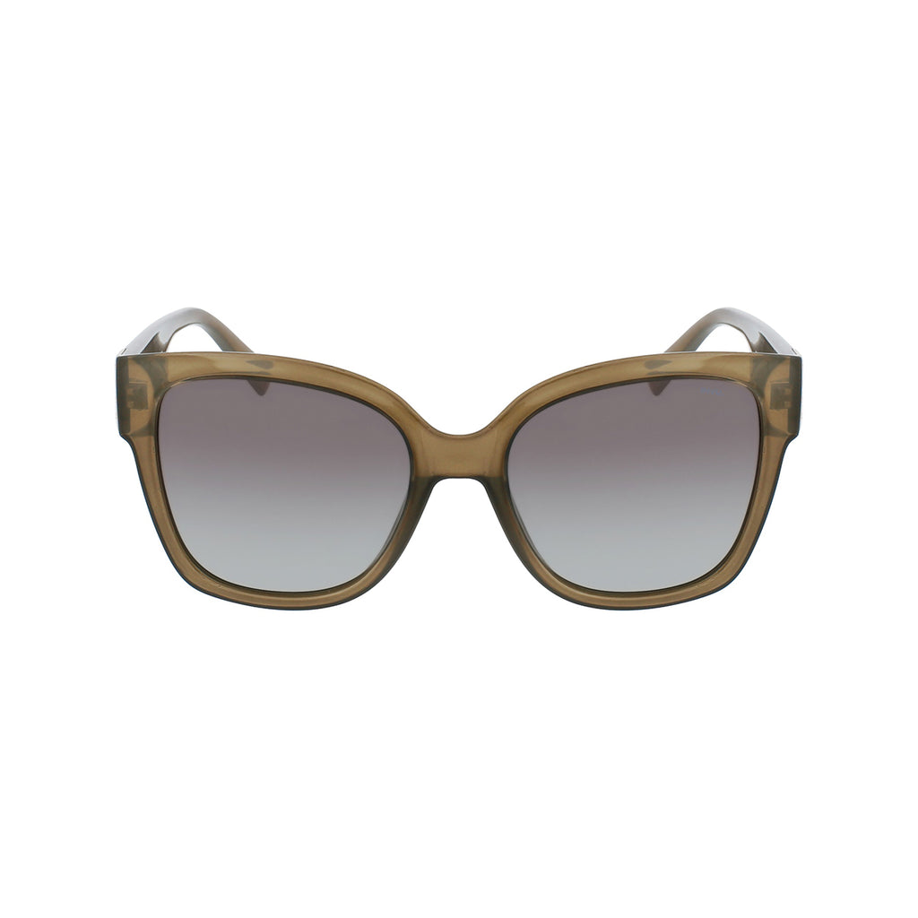 SOLE & LUCE - Swiss Eyewear polarisierte Sonnenbrille, UV 400 Schutz, Taupe mit rauchgrauem Verlauf
