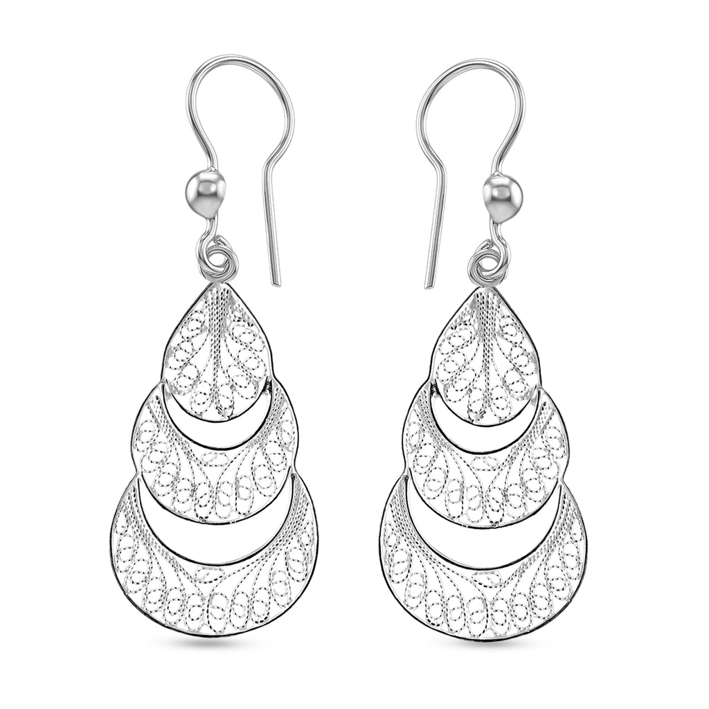 Royal Bali 925 Silber Ohrringe 2,95g