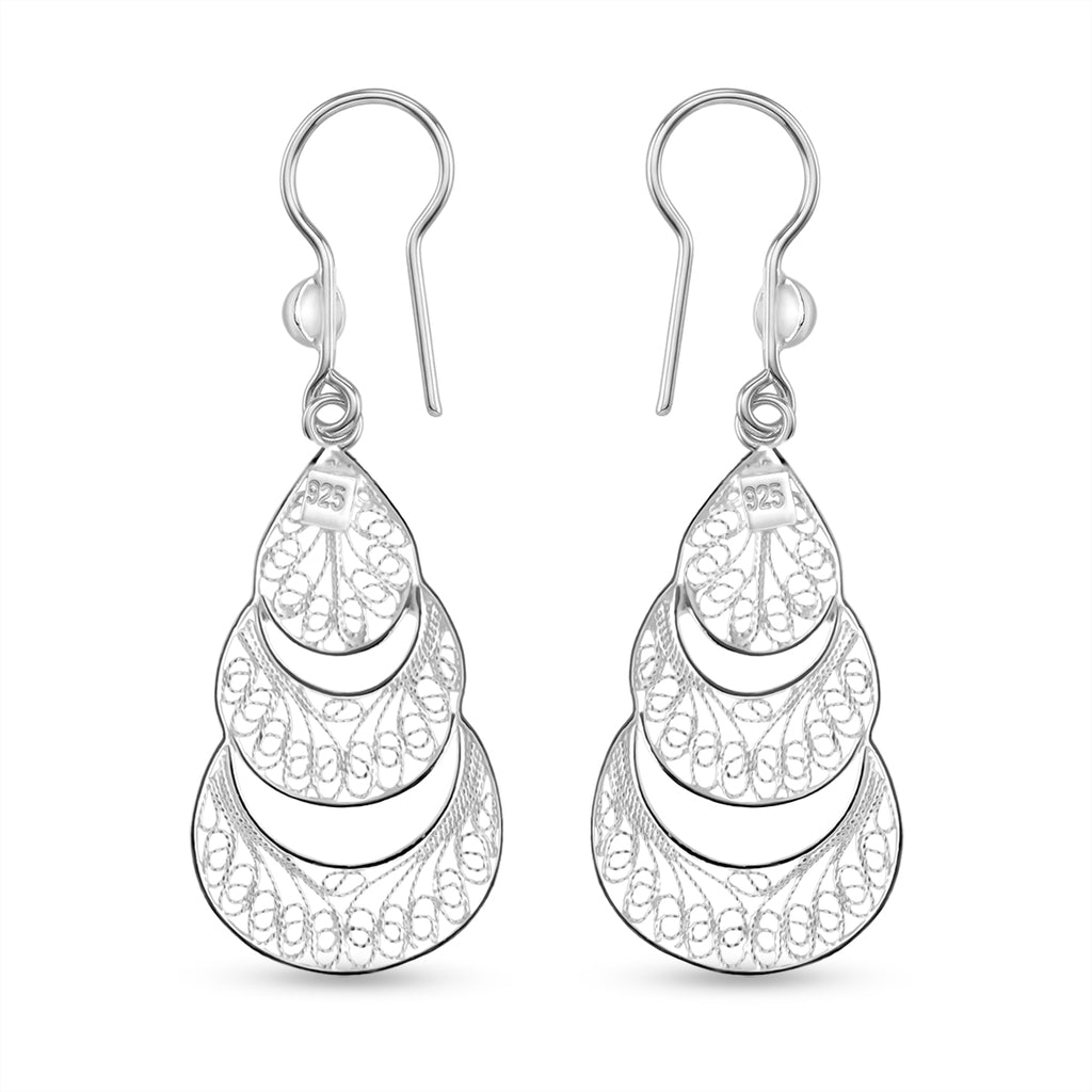 Royal Bali 925 Silber Ohrringe 2,95g