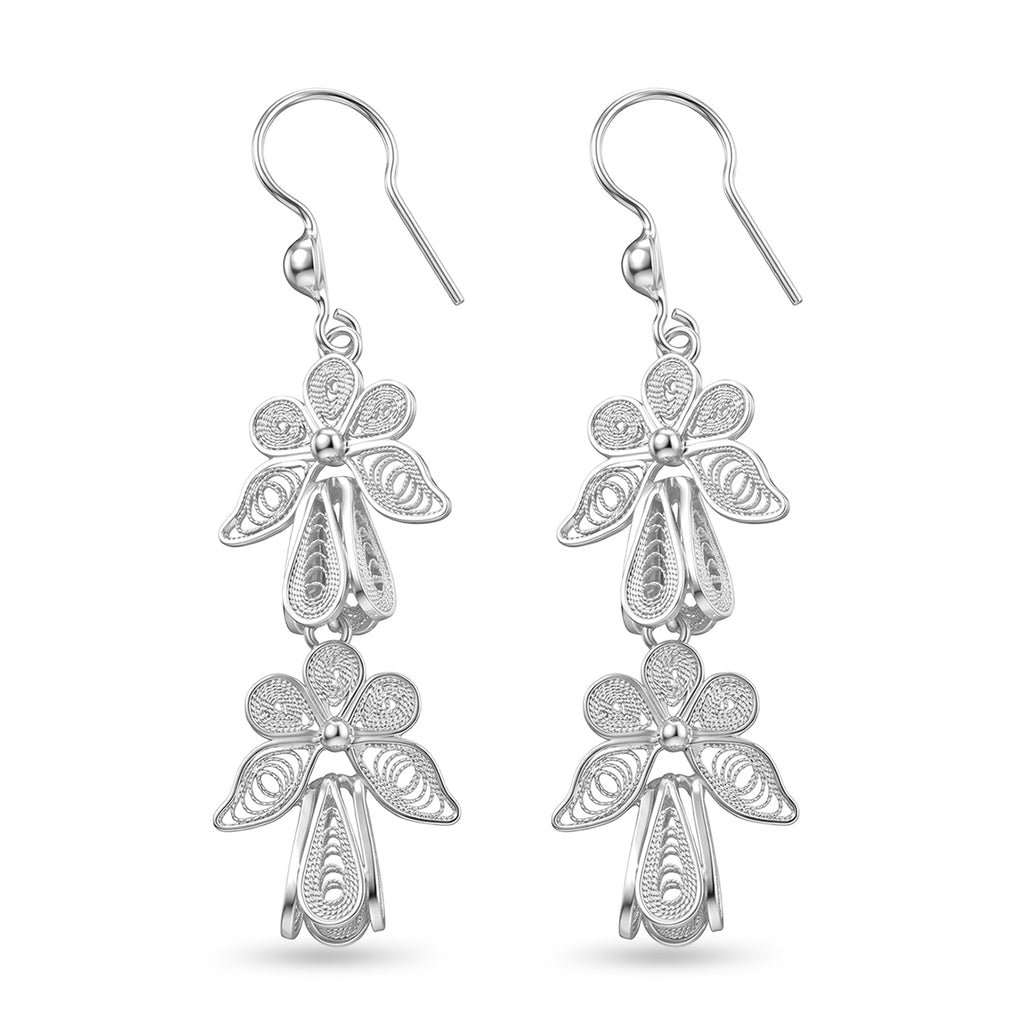 Royal Bali Tarakashi 925 Silber Ohrringe ca