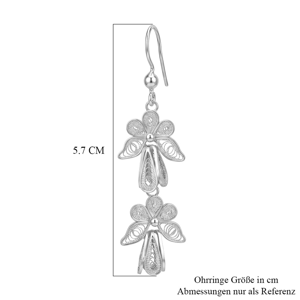 Royal Bali Tarakashi 925 Silber Ohrringe ca