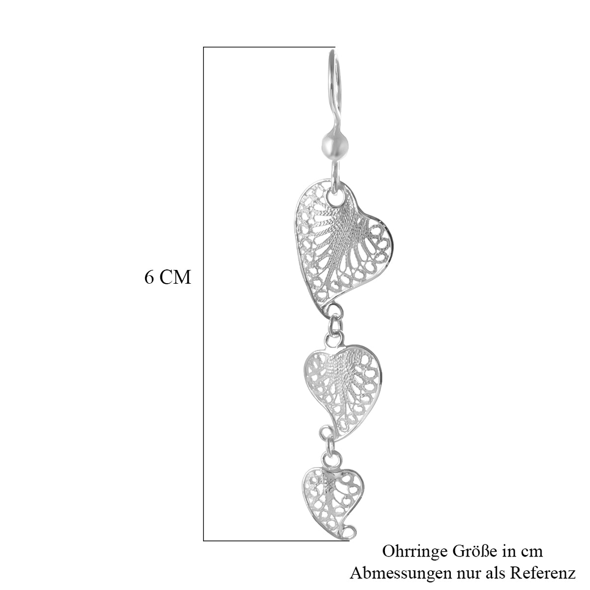 Royal Bali Tarakashi 925 Silber Ohrringe ca.
