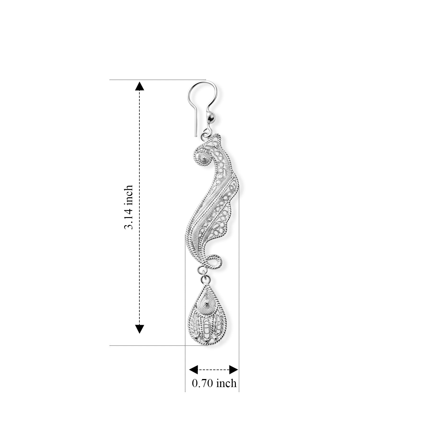 925 Silber Ohrringe 8,81g