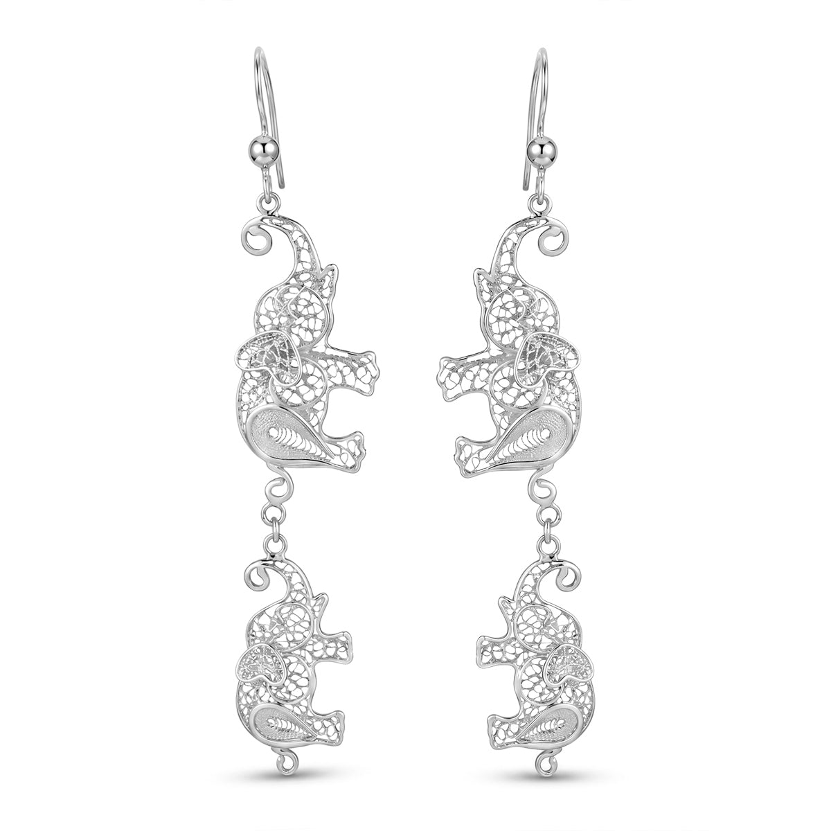 Royal Bali Tarakashi 925 Silber Ohrringe ca.