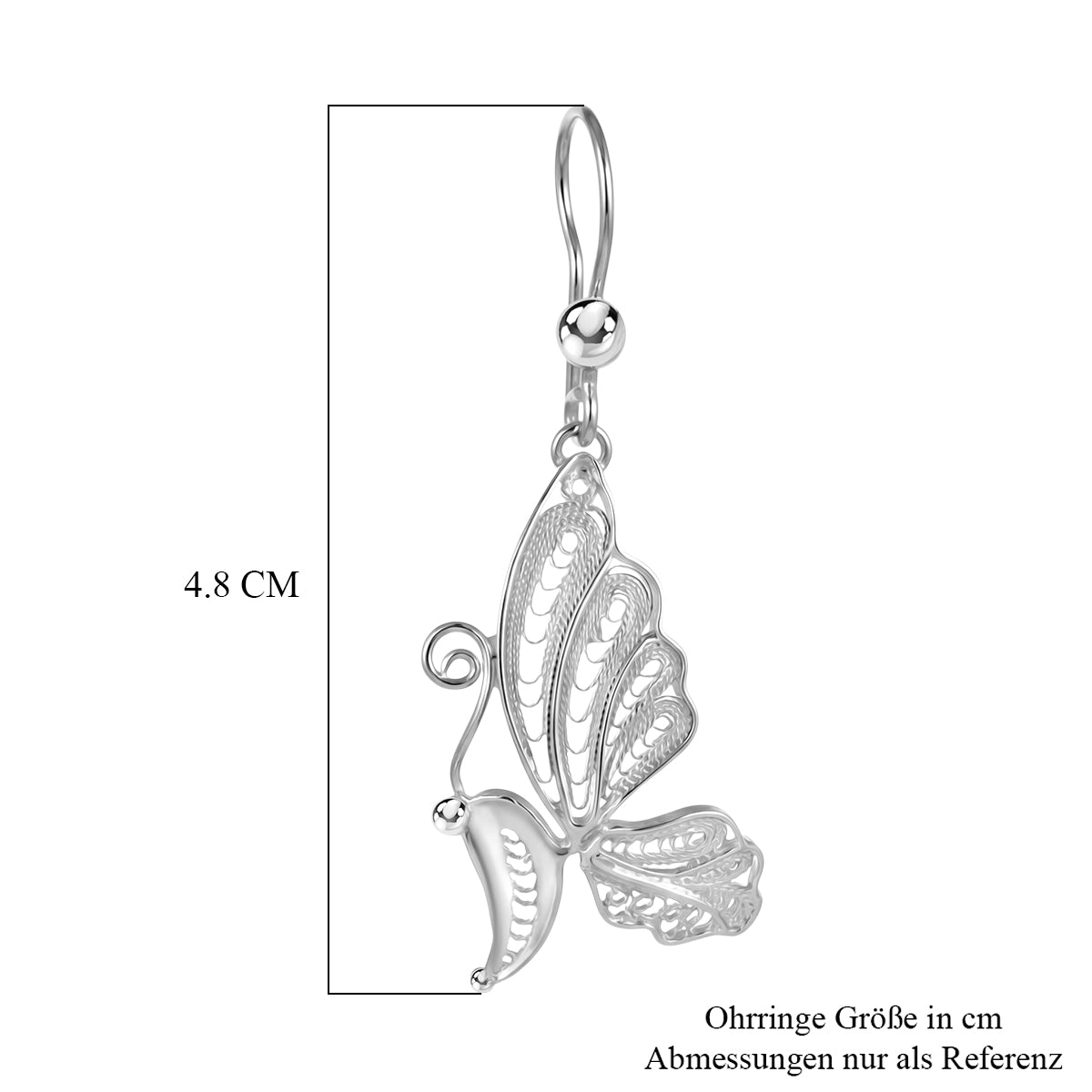 Royal Bali Tarakashi 925 Silber Ohrringe