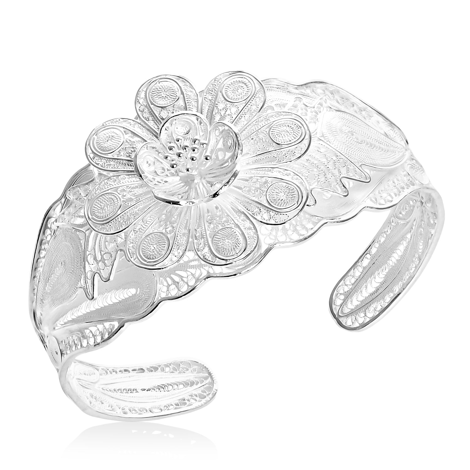 Royal Bali Tarakashi 925 Silber Armreif ca. 19 cm