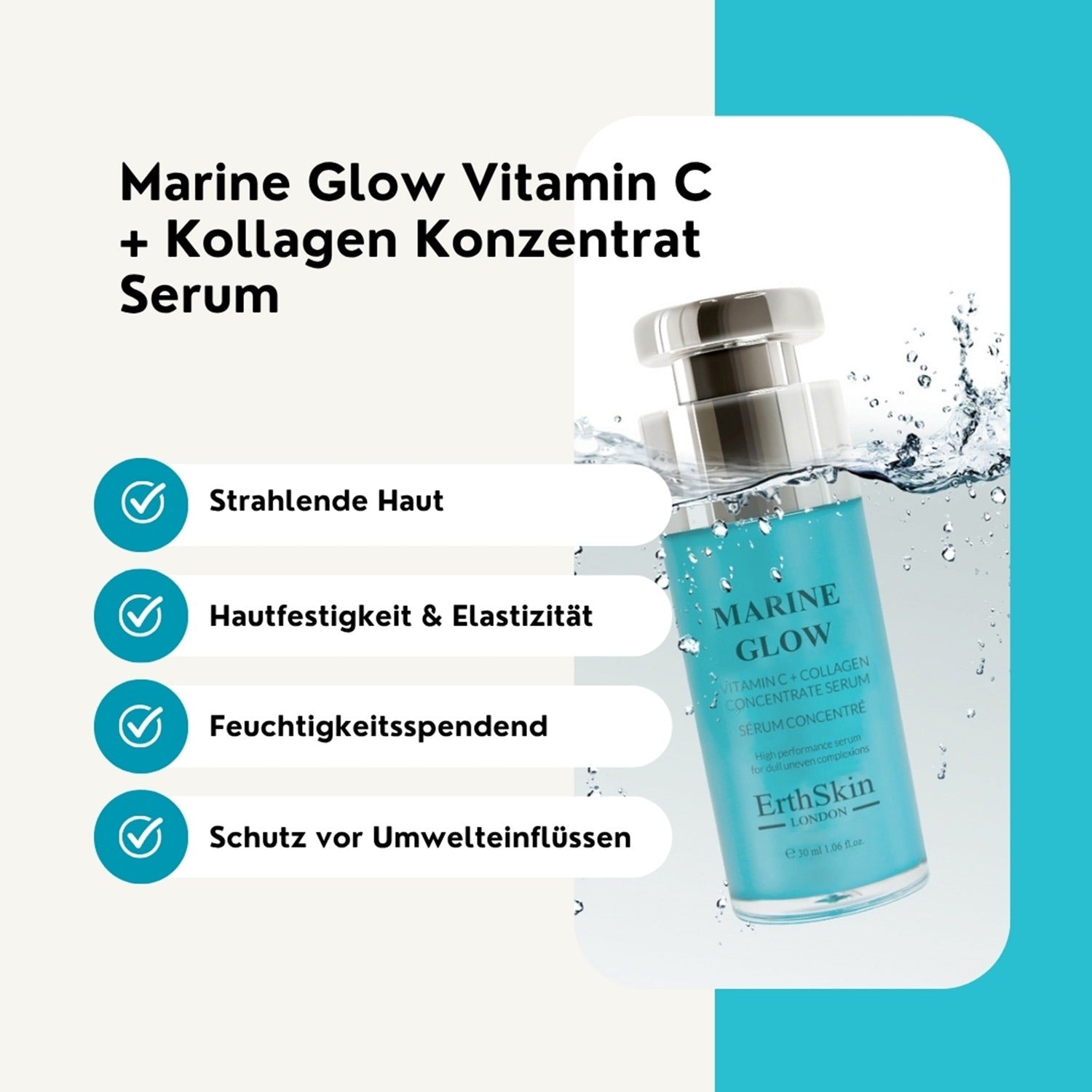 Marine Glow Vitamin C + Kollagen Konzentrat Serum