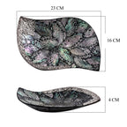 Royal Bali - Abalone Muschel Blattförmige Dekoschale, 925 Silber