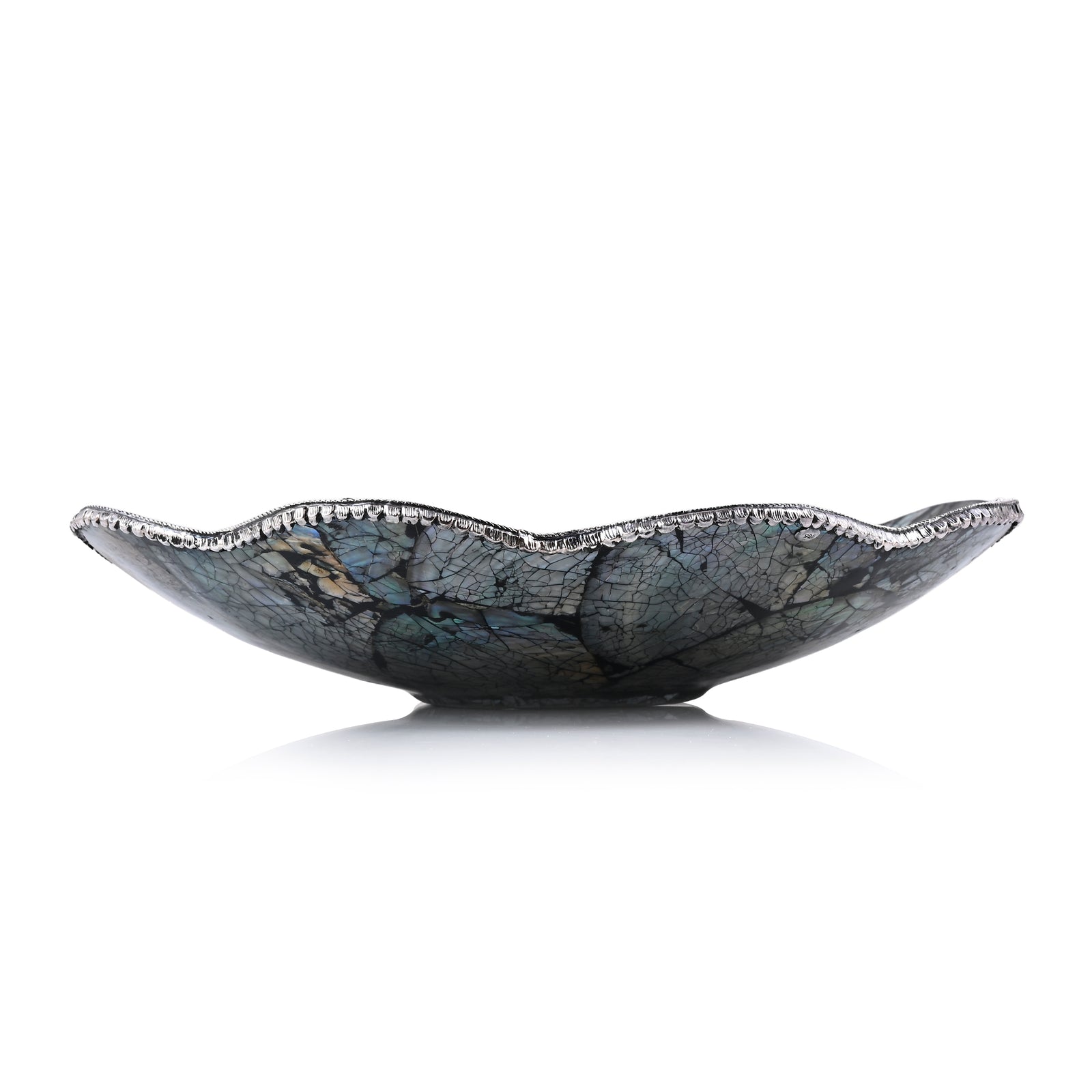 Royal Bali - Abalone Muschel Blütenförmige Dekoschale, 925 Silber