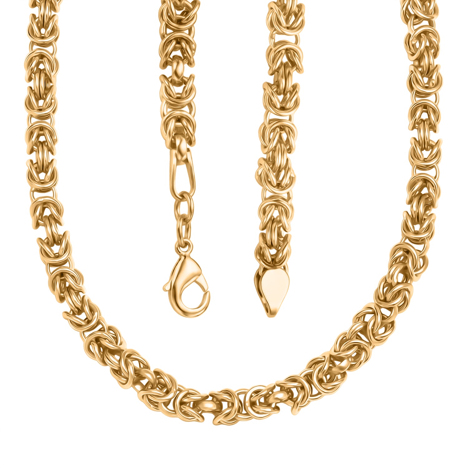 EVER TRUE Reine Bronze 750 Vergoldet Halskette ca. 50 cm ca. 37,00g