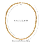 EVER TRUE Reine Bronze 750 Vergoldet Halskette ca. 50 cm ca. 37,00g