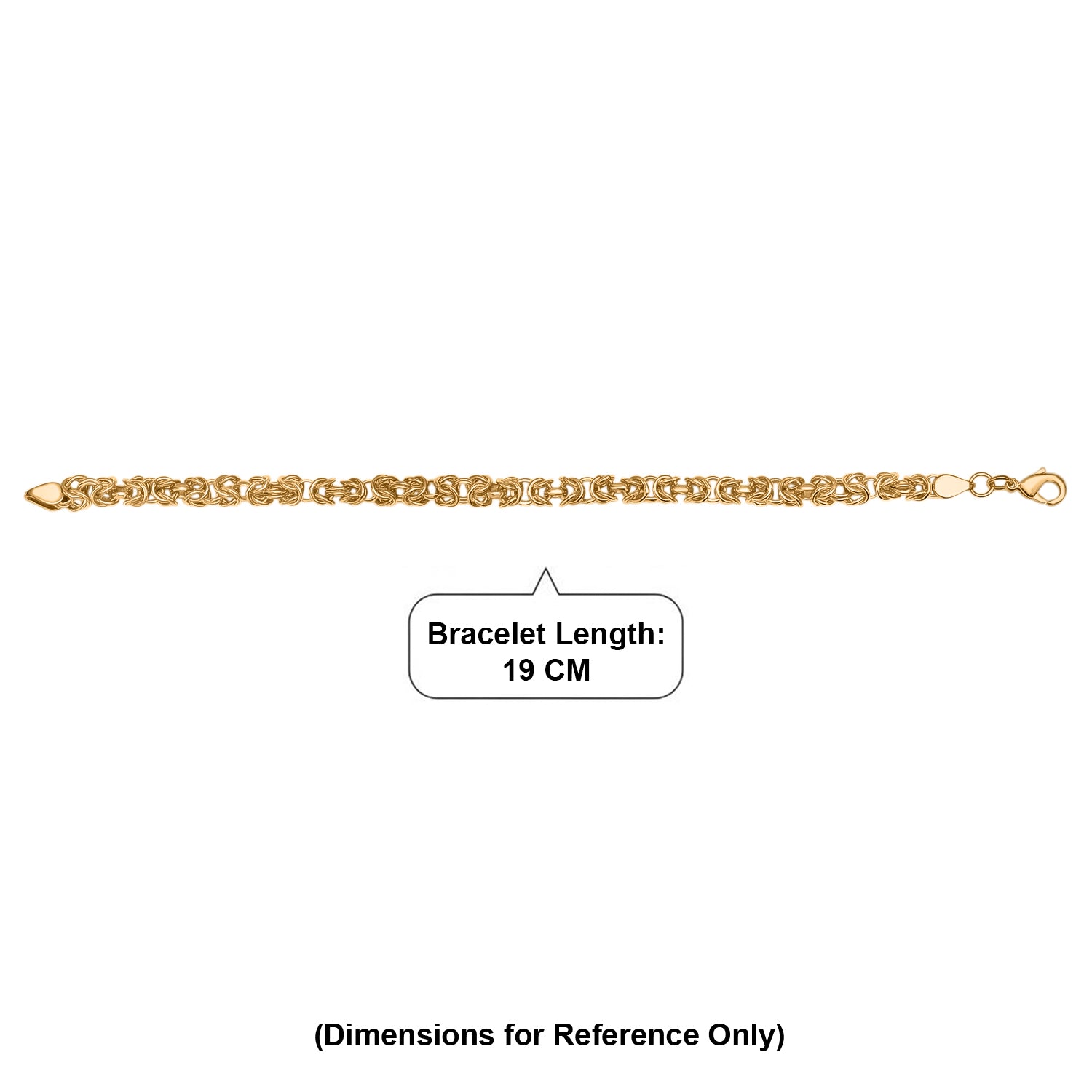 EVER TRUE Reine Bronze 750 Vergoldet Armband ca. 19 cm ca. 14,00g