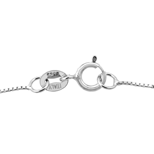 Boxkette - 925 Silber rhodiniert ca. 50 cm